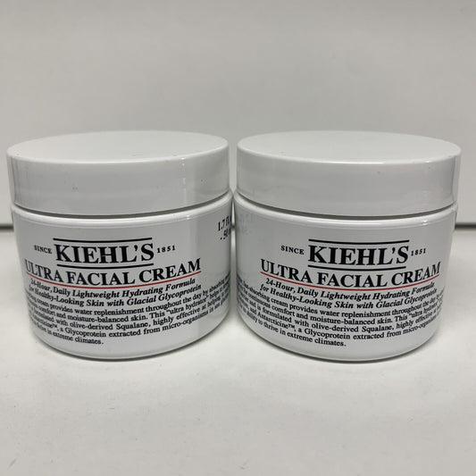 2 KIEHL'S Ultra Facial Cream 1.7 Oz / 50 Ml Each Batch Code 18SD02
